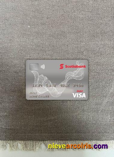 Canada Scotiabank visa debit card photolook